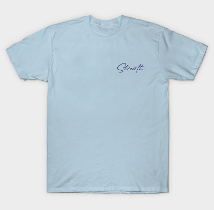 Strewth Signature Short Sleeve Tee Sky Blue - Strewth Clothing