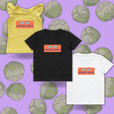Far Out Brussell Sprout Short Sleeve Tshirt - Strewth Clothing